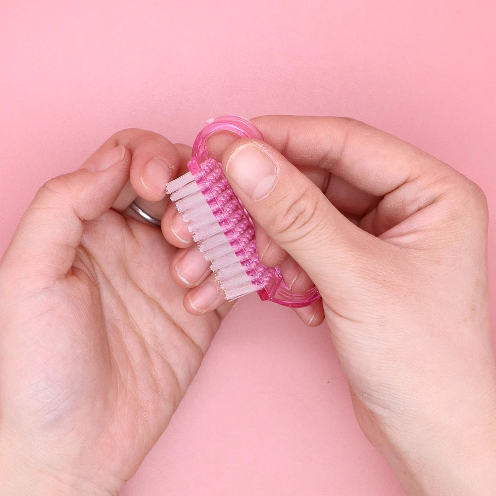 10/30Pcs Acrylic Nail Art Brushes 4 Colors Manicure Tool Set Soft Dust Removal Plastic Cleaning Brushes For Powder Dust Cleaning