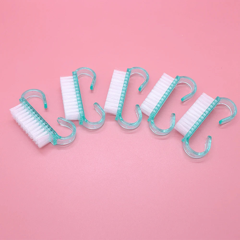 10/30Pcs Acrylic Nail Art Brushes 4 Colors Manicure Tool Set Soft Dust Removal Plastic Cleaning Brushes For Powder Dust Cleaning