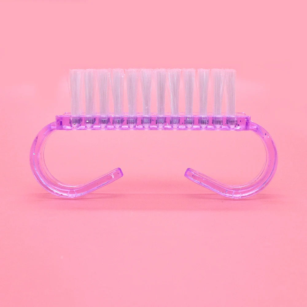 10/30Pcs Acrylic Nail Art Brushes 4 Colors Manicure Tool Set Soft Dust Removal Plastic Cleaning Brushes For Powder Dust Cleaning